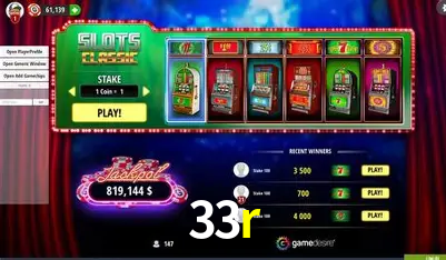 Descubra o Mundo do Cassino Online com 33r